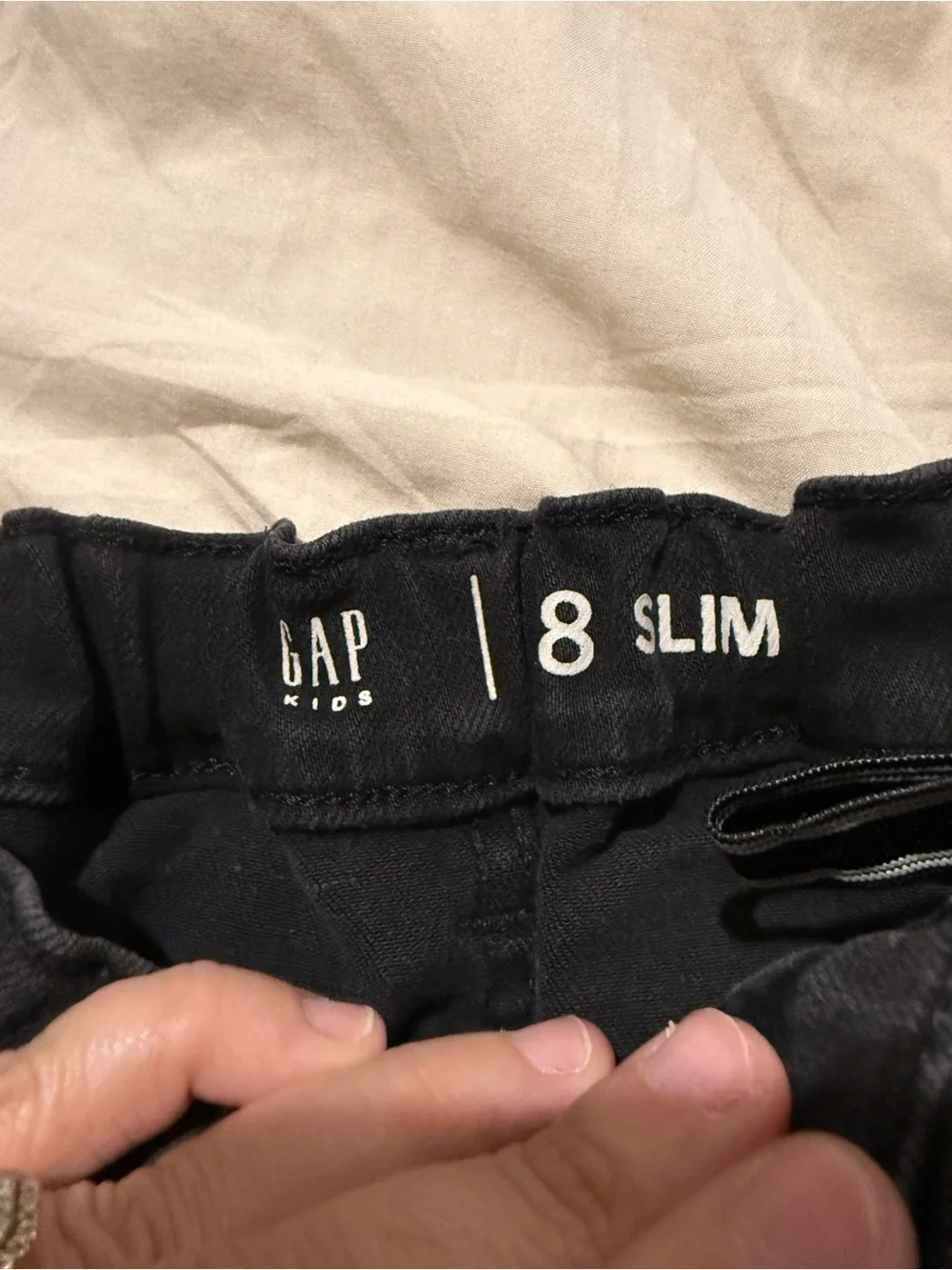 GAP Kids Black Pull-On Skinny Jeans | Size 8 Slim